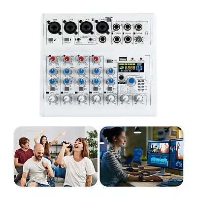 7 Channel 48V Phantom Power Powered Audio Mixer USB Amplifier Mixing Console  • $93.10