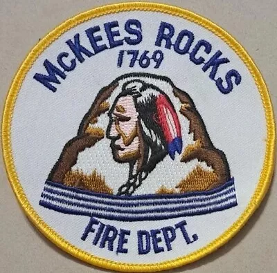 McKees Rocks Fire Department Pennsylvania Sew On Patch • $21.25