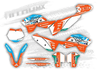 NitroMX Graphic Kit For KTM SX SXF 125 250 450 2007 2008 2009 2010 Motocross MX • $159.90