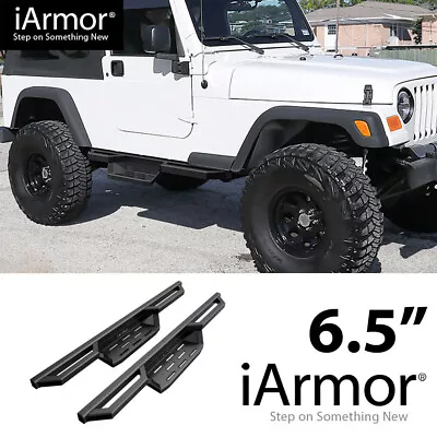 IArmor 6.5  Pocket Steps Steel Armor For 87-06 Jeep Wrangler TJ YJ 2Dr • $209