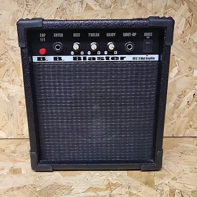 B.B Blaster BB10 10 Watt Guitar Amplifier Amp Black Genuine Tested Working • £24.99