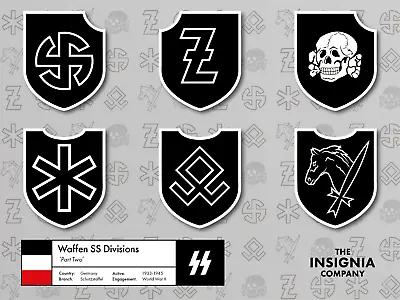 German Waffen-SS Panzer Divisions - Part 2 - SAV Stickers • $3.16