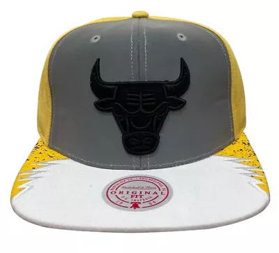 Mitchell & Ness Yellow/White NBA Chicago Bulls Day 5 Snapback Hat - OSFA • $29.95