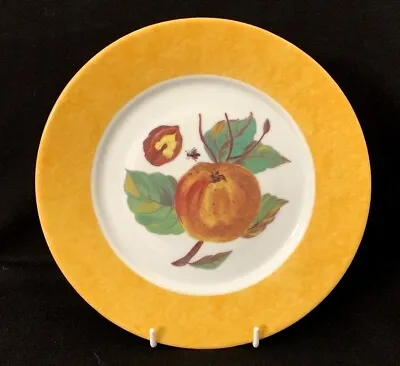 $48.99 • Buy 3 Laure Japy Limoges Salad Plates Hand Painted Peach W/ Pit & Bug