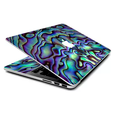 Skin Wrap For MacBook Pro 15 Inch Retina  Abalone Sea Shell Green Blue Purple • $16.98