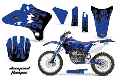 Dirt Bike Graphics Kit Decal Wrap For Yamaha WR250 WR450F 2005-2006 DFLAME K U • $149.95