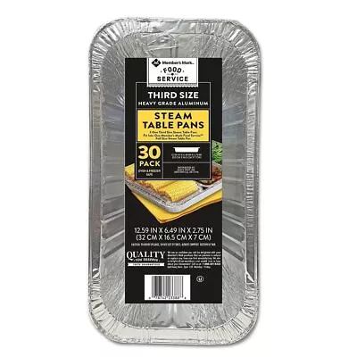 Member's Mark Aluminum Steam Table Pans 1/3 Size (30 Ct.) • $31.56