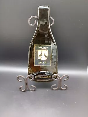 Melted Wine Bottle Appetizer Or Cheese Tray/ Spoon Rest Or Wall Decor • $20