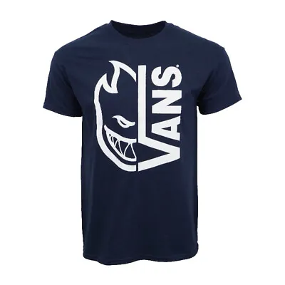 Vans Mens Spitfire Men T Shirt Premium Tee Navy New • $12.50