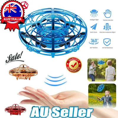 $19.56 • Buy Mini Drone Quadcopter Induction UFO Flying Toy Hand Controlled For Kid Xmas Gift