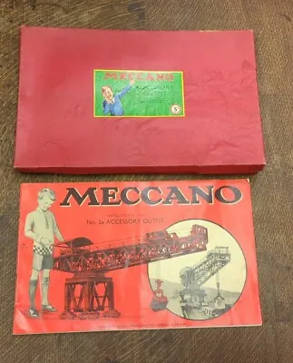  Vintage MECCANO 5A ACCESSORY BOXED SET + INSTRUCTIONS  • £30