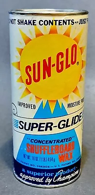 Vintage Sun-Glo Super-Glide Concentrated Shuffleboard Wax 16 Oz New Sealed • $7.38