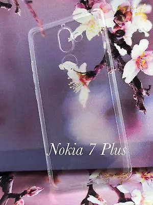 TPU Gel Jelly ISkin Case Cover For Nokia 7 Plus -  Clear • $8.95