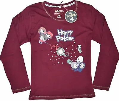 Harry Potter T Shirt Primark 100% Cotton Long Sleeve Ladies Womens Sizes 6 To 20 • $37.83