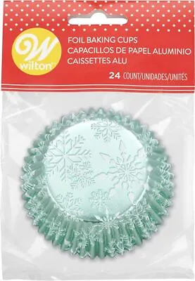 $3.89 • Buy Foil Snowflake 24 Ct  Baking Cups Cupcake Liners Wilton