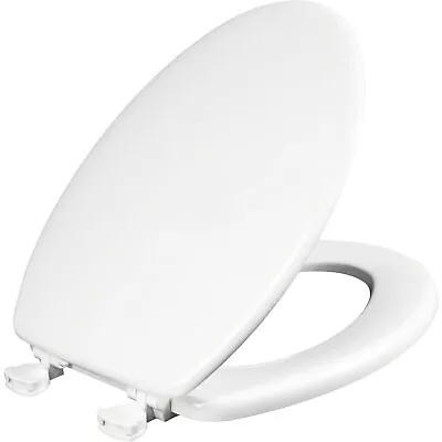 MAYFAIR Elongated Enameled Wood Toilet Seat With Easy•Clean &Change® Hinge White • $20.56