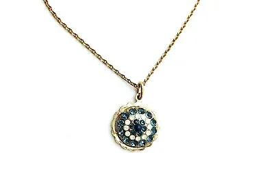 Mariana Necklace Pendant Guardian Angel Montana Blue & White Opal Mood Indigo... • $90