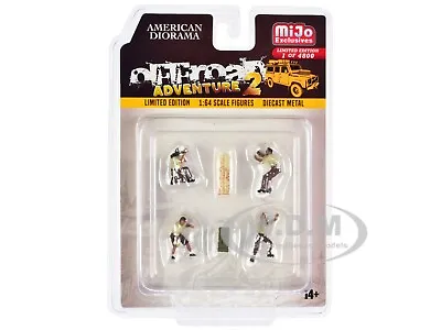  Off-road Adventure 2  6 Pc Figures/accessories Set 1/64 American Diorama 76496 • $12.99