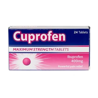 Cuprofen Maximum Strength 400mg Tablets 24 - (MAX 4 UNIT PER TRANSACTION) • £5.50