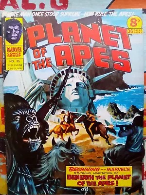 Planet Of The Apes #35  - Marvel UK - 1975 - VG CONDITION - FIRST PRINTING • £4.99