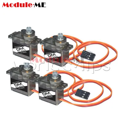 4PCS MG90S Micro Metal Gear 9g Servo For RC Plane Helicopter Boat Car • $10.33