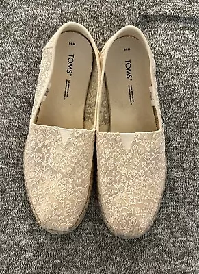 TOMS Alpargata Natural CloudBound Size W 10 Pre-owned Flats • £5.63