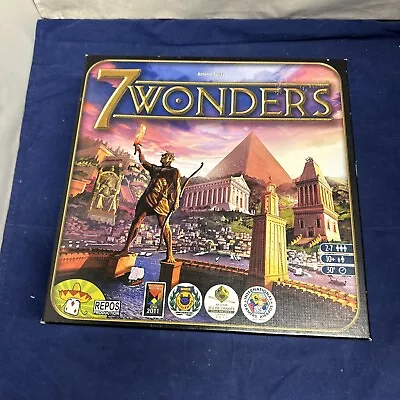 7 Wonders Board Game 2-7 Players 30 Min. Age 13+ Antoine Bauza OPEN BOX COMPLETE • $25