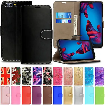 £2.95 • Buy Wallet Flip Leather Phone Case For Huawei Honor 10 9 Lite 7x 8 7c 20 Pro Cover