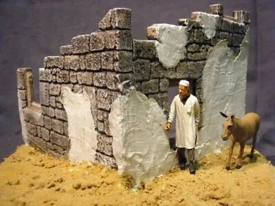 1/35 Scale Tobruk Ruin WW2 North African Ruined Building Military Model Kit FoG • £14.99