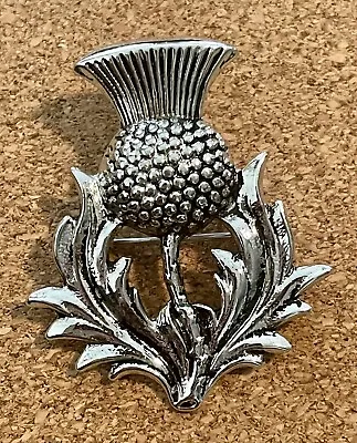 VTG SCOTTISH Thistle Flower Plant Brooch Pin Signed DB. Good 1970’s Condition. • $11