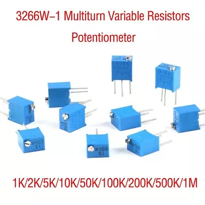 3266W-1 Multiturn Variable Resistors Potentiometer 1K-1M Preset Trimmer Pot • $3.01