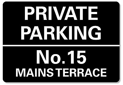 Private Parking Sign Personalised No Parking Keep Clear Metal Sign Waterproof • £21.99