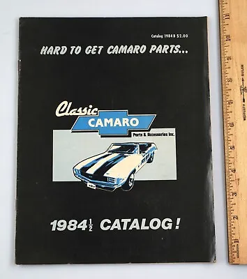 Vintage 1984 1/2 Classic Camaro Parts & Accessories Catalog Chevy Chevrolet • $39.99