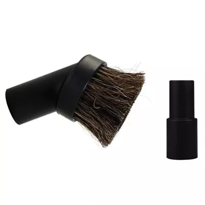 Soft Horse Hair Round Brush For Thorough Furniture And Upholstery Cleaning • £8.14