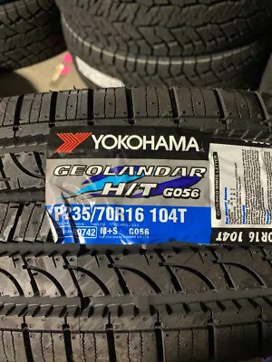 2 New 235 70 16 Yokohama Geolandar H/T G056 NOS Tires • $239