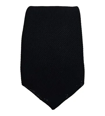 P. JOHNSON 7FOLD Solid Blue Silk Tie HANDMADE ITALY 62 / 3.2  EC • $75.98