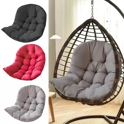 Garden Hanging Swing Egg Chair Cushion Pad Replacement Seat Mat Indoor Outdoor • £16.94