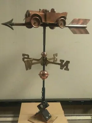  ANTIQUE CAR COPPER Weathervane21  ARROWCottage/shed /size SOLD AS SHOWN • $245