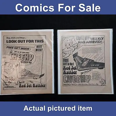 Cheeky #1 Comic RARE 4 Page Advert Plus Cheeky #1 Advert - Both 1977 (LOT#11890) • £24.99