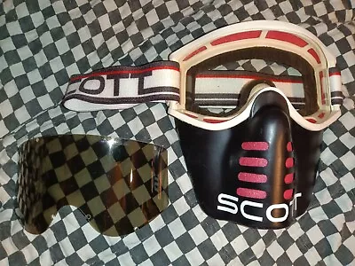 Vintage SCOTT Goggles/mask / Face Guard mxama Motocross Helmet Visor  • $359