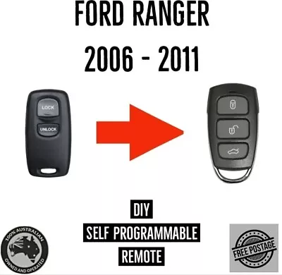 Fits Ford Ranger PJ PK Remote Control  2006 2007 2008 2009 2010 2011 • $26.92