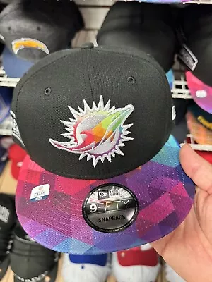 New Era New Miami Dolphins SnapBack Hat 9Fifty Ombre Rainbow Pink Purple • £60.48