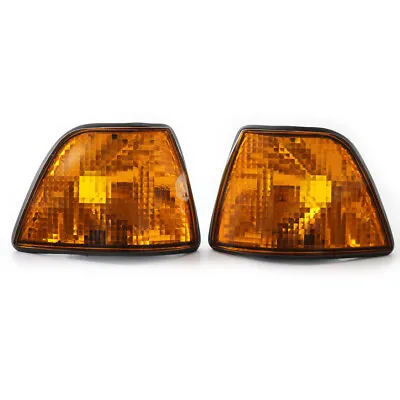 For 93-98 BMW 3-Series E36 4D AMBER Corner Turn Signal Lights Set LEFT+RIGHT AS • $34.60