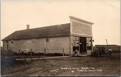 Maple Hill-Armstrong IA~Ghost Town~Mercantile Gen'l Store~Vintage Auto~1915 RPPC • £78.18