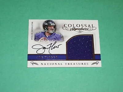 Joe Flacco Auto Jersey Card 2016 National Treasures 05/10 His Jersey Number!!!!! • $299.99