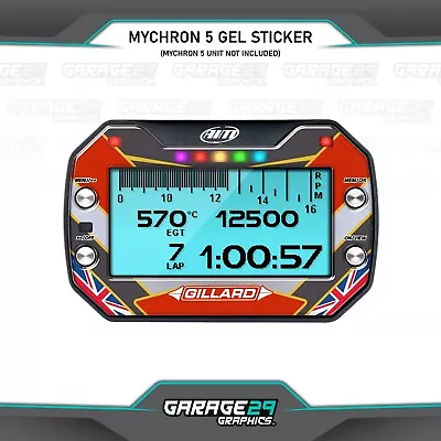 Gillard Style Mychron 5 Gel Lap Timer Sticker • $19.88