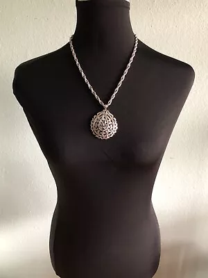 £95 • Buy CROWN TRIFARI Kismet Necklace Silver Tone L'Orient Collection
