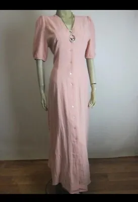 JAASE Cotton Maxi Dress Size 12 Blush Pink • $50