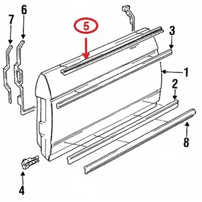 Window Outside Seal Door Glass Rubber Scraper Brush Set For Mercedes W114 Coupe • $56.90