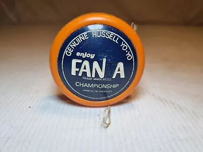 Enjoy Fanta Genuine 1976 Russell Championship Orange/Navy Yo-Yo • $140